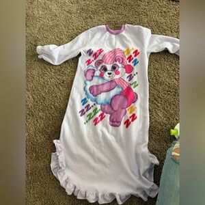 Kids Purple Bear Pajama Nightgown